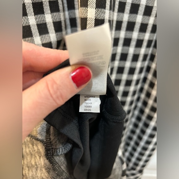 Ann Taylor Gingham Ruffle Hem Dress NWT Sleeveless Classy Knee Length Women Sz 6 - Picture 11 of 11